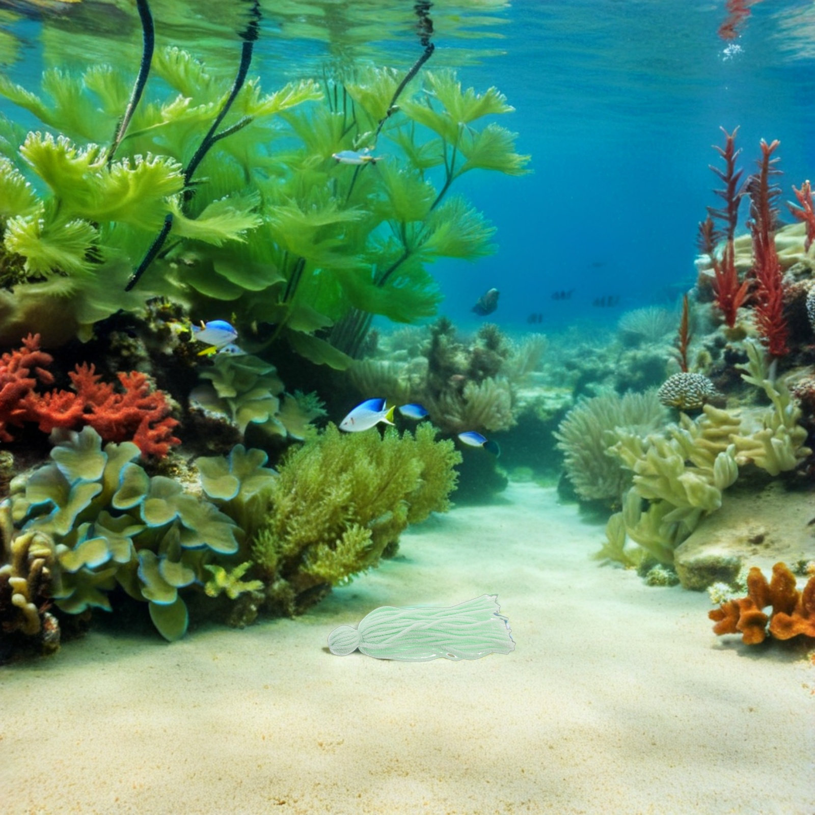 Aquarium Fish Eggs - 12個入り水槽繁殖用モップ、水槽用浮遊性産卵草、魚とエビの養殖保護材、卵の生息地、エビ繁殖用