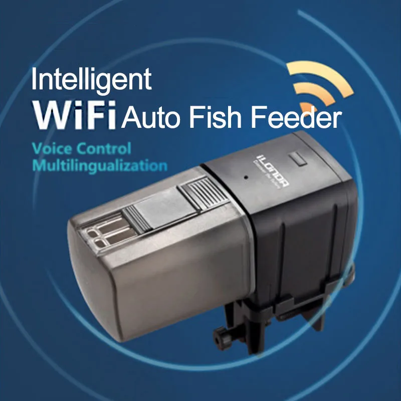 Aquarium Fish Feeder Automatic - ilonda 自動水族館の水槽フードフィーダータイミング Wifi ワイヤレスインテリジェントディスペンサー
