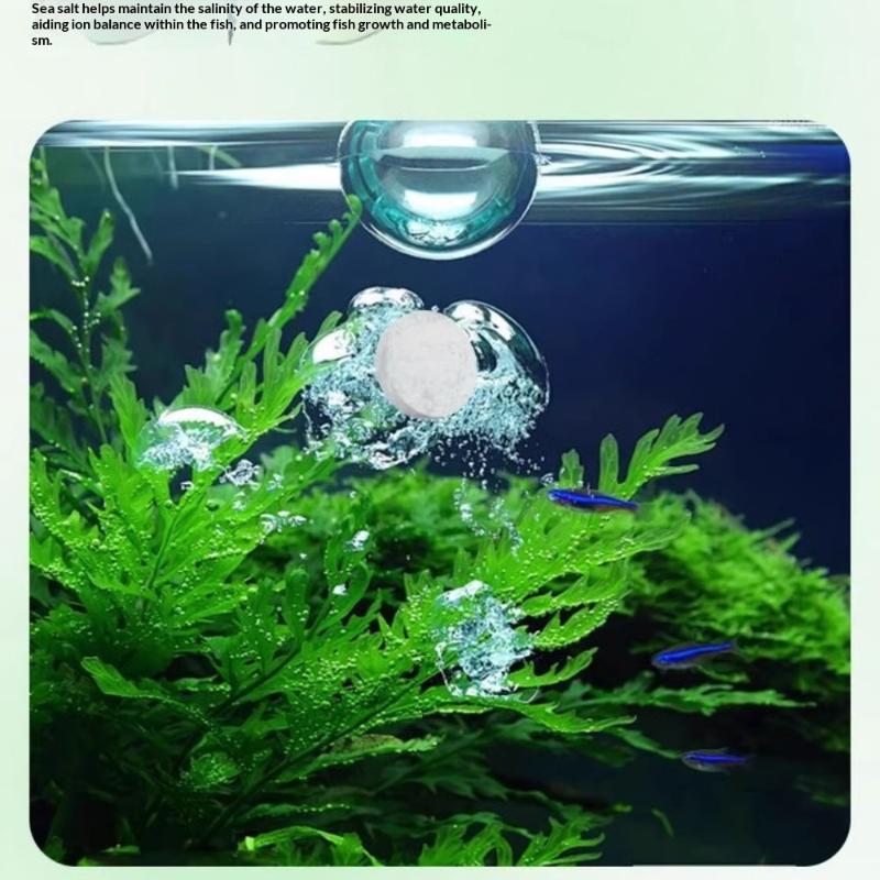 Aquarium Fish Black - 水槽藻類除去タブレット 水が濁らない 速効性藻類除去剤 緑・青・黒髪藻用 家庭用水槽向け