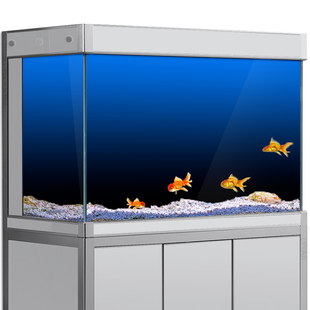 Aquarium Fish Black - 水槽の背景ステッカー黒、緑、青のグラデーションシンプルな印刷壁紙水族館の背景の装飾 PVC