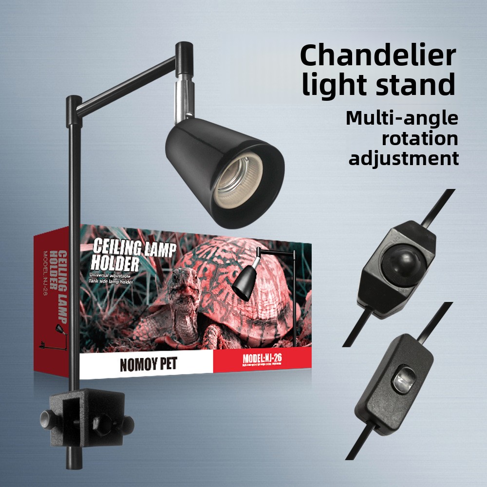 Aquarium Fish Lamp - NOMOY 爬虫類ランプスタンド 調節可能なクランプ付き - 360 °