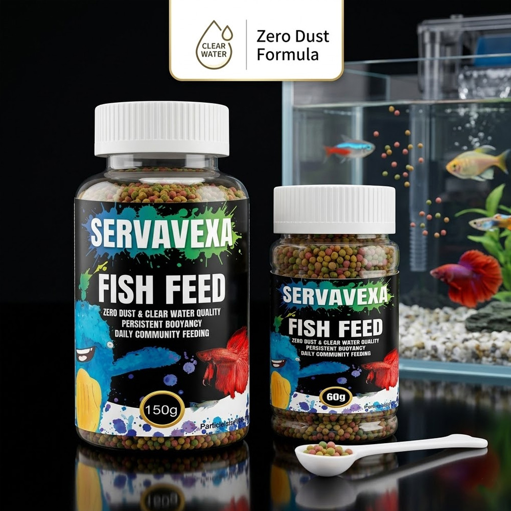 Tetra Fish In Aquarium - 60g/150g クリアウォーターフィッシュフード顆粒 小型熱帯魚用 テトラ グッピー ベタ