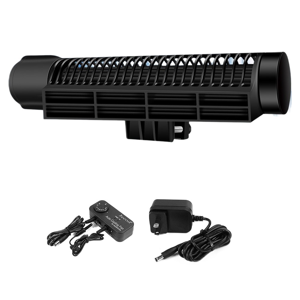 Aquarium Fish Black - 周波数変換水槽冷却ファンミュート自動温度制御水槽冷却ファンブラック調整可能