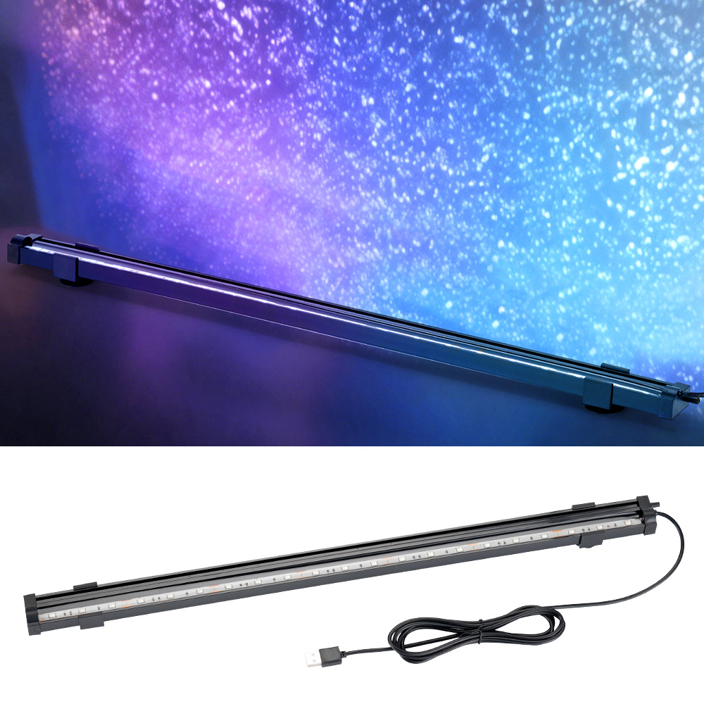 Aquarium Fish Lamp - USB LED水槽エアバブルライト自動RGB変色魚タンクエアストーン酸素バブラー水中装飾ランプ