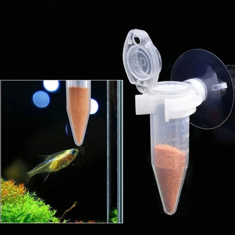 Aquarium Fish Eggs - 自動魚フィーダーコーンエビ卵ワーム漏斗カップ給餌ツールリング観賞魚水槽アクセサリー吸盤付き