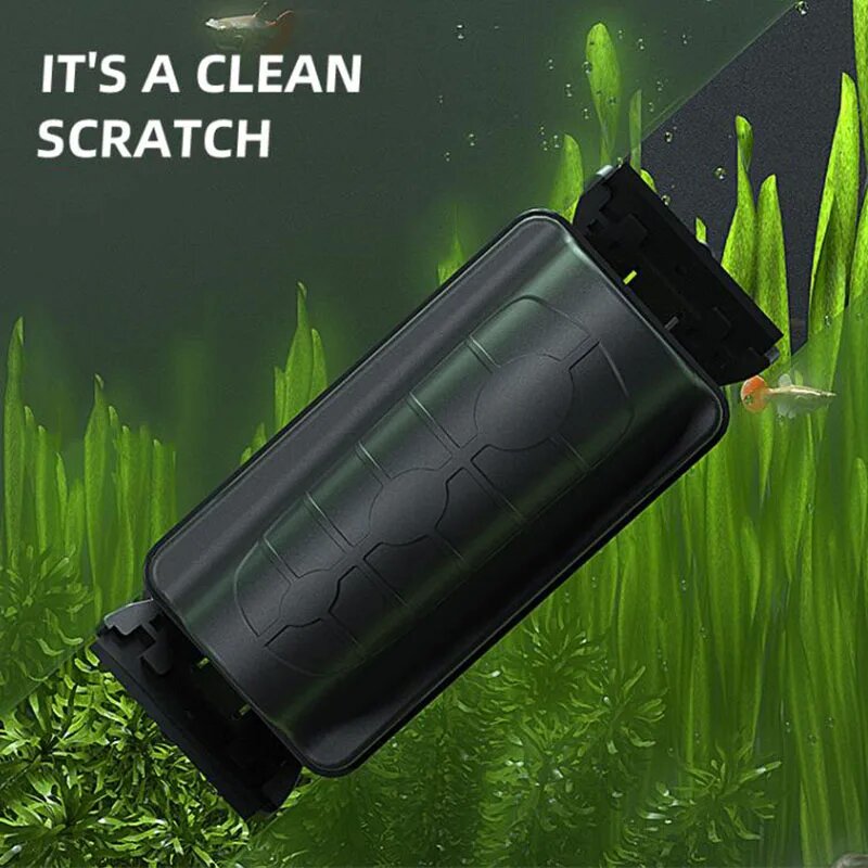 Algae Scraper Blade - 磁気水族館の水槽ブラシフローティングクリーンガラス窓藻類スクレーパークリーナーブラシ水族館アクセサリー 2 つのブレード