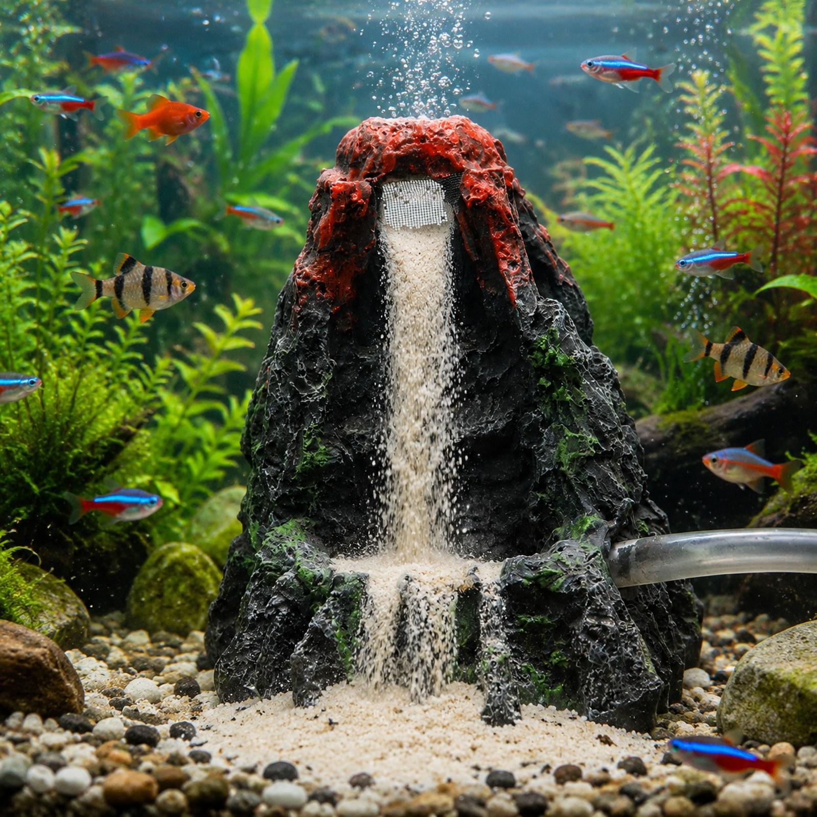 水槽用火山飾り小物、ユニークなパーティーギフト、コレクション - Aquarium Fish Unique のレビューと価格