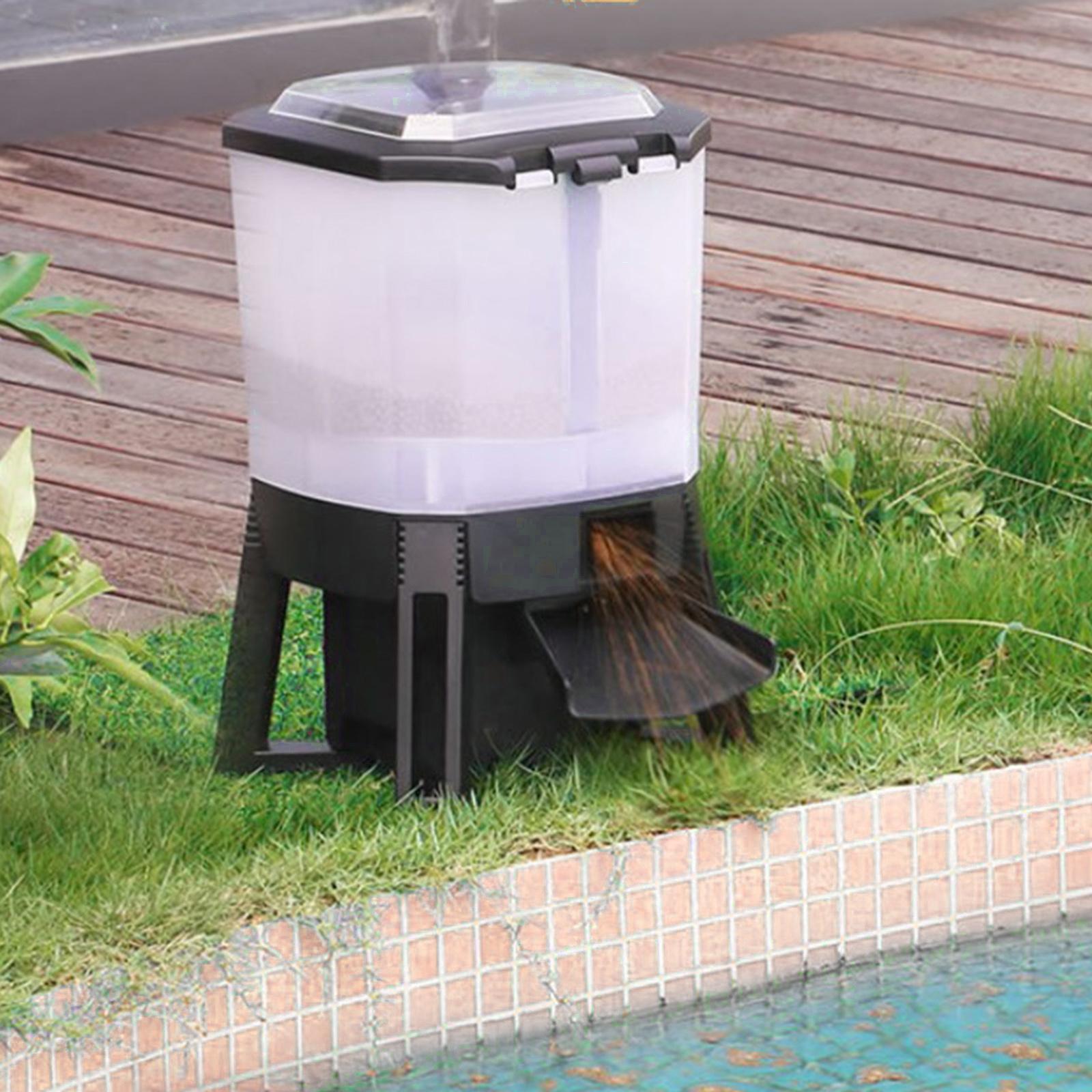 6L調整可能なソーラー自動水槽フィーダータイマー魚池デジタル - Aquarium Fish Feeder Automatic のレビューと価格
