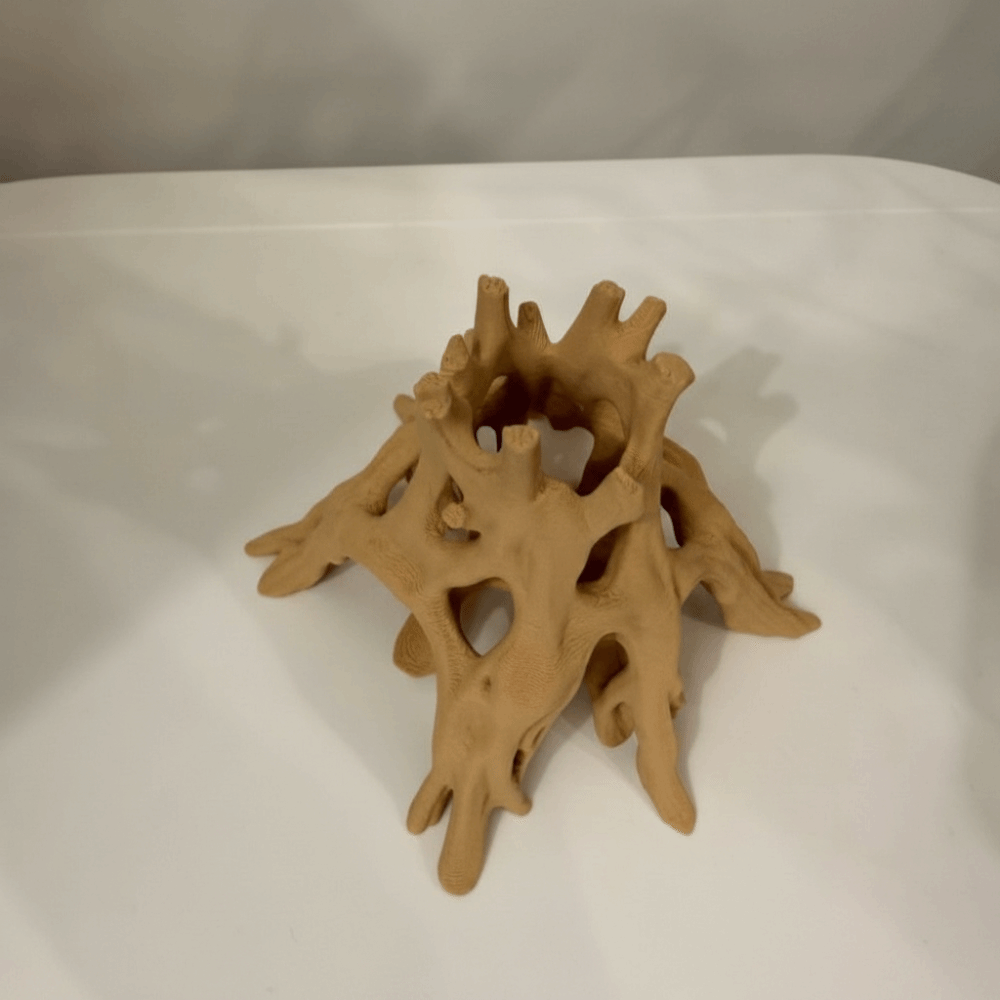 木の幹の形をした魚やエビが隠れる洞窟 3Dプリントされたユニ - Aquarium Fish Unique のレビューと価格