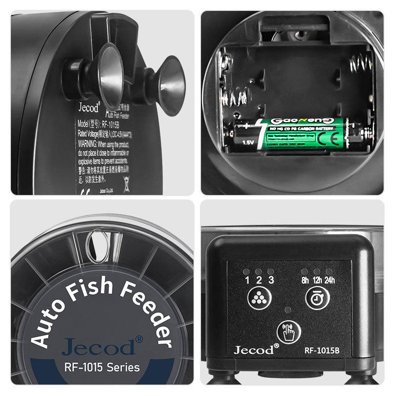 ジェバオ新型自動給餌器 RF-1015 デジタルタイマー付き - Aquarium Fish Feeder Automatic のレビューと価格