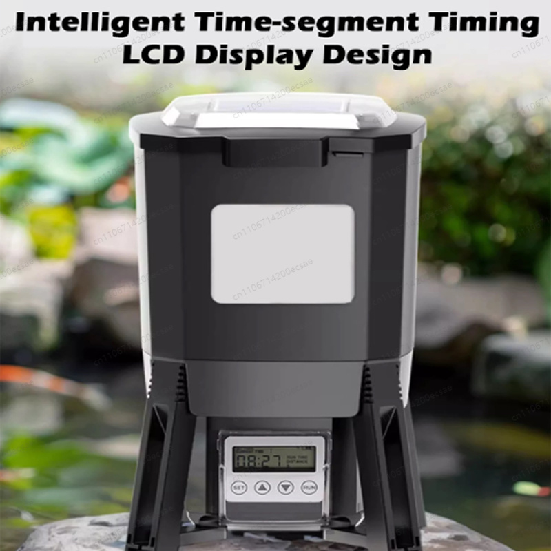 調整可能なソーラー自動給餌タイマー、魚池用デジタルフードディ - Aquarium Fish Feeder Automatic のレビューと価格