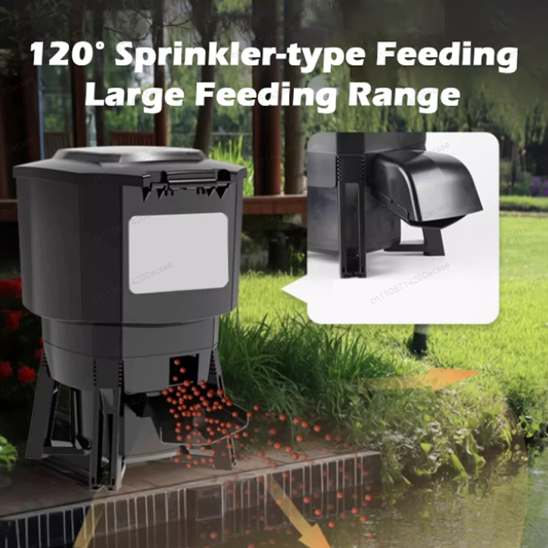 調整可能なソーラー自動給餌タイマー、魚池用デジタルフードディ - Aquarium Fish Feeder Automatic のレビューと価格