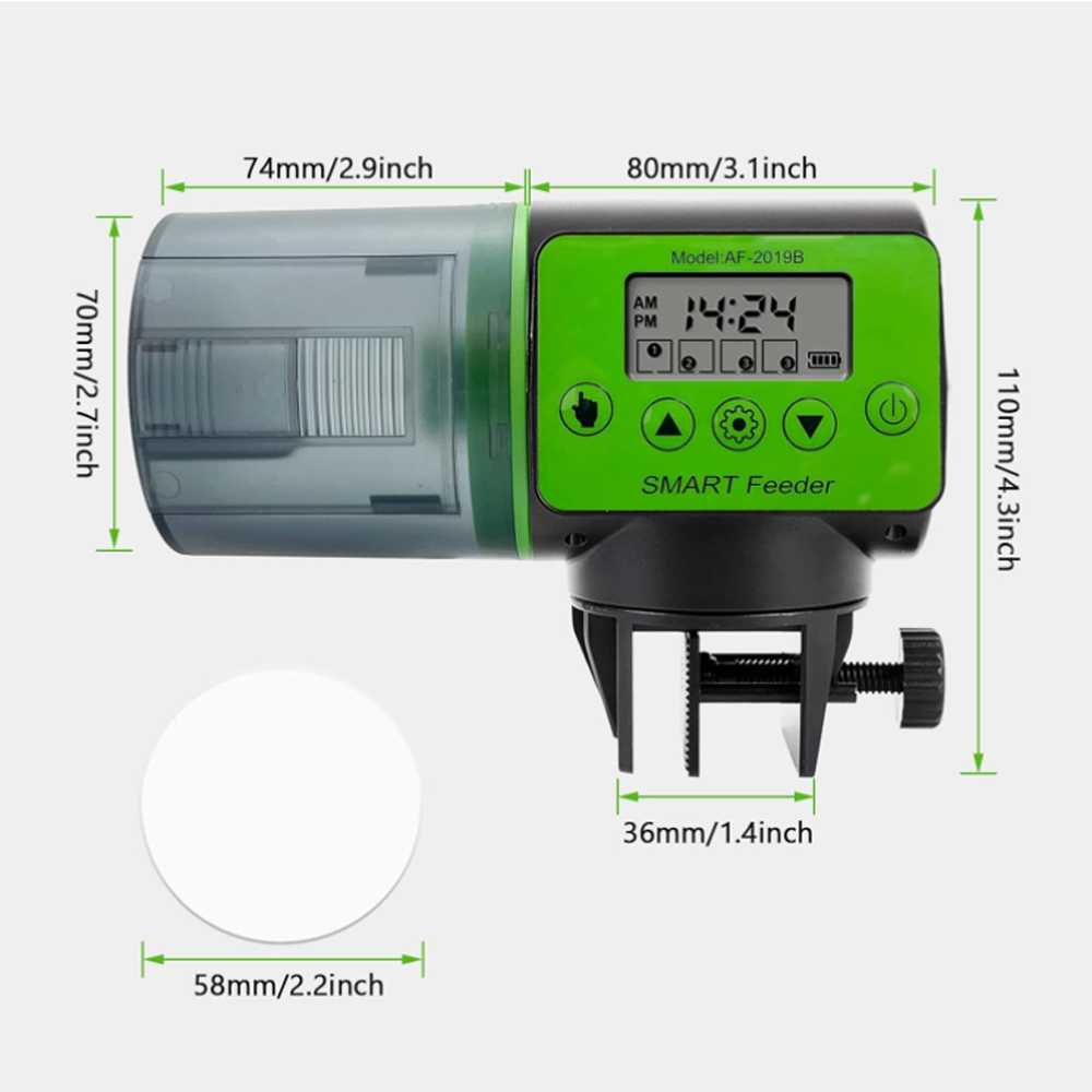 自動フィッシュタンクフィーダー、インテリジェントタイミング、 - Aquarium Fish Feeder Automatic のレビューと価格