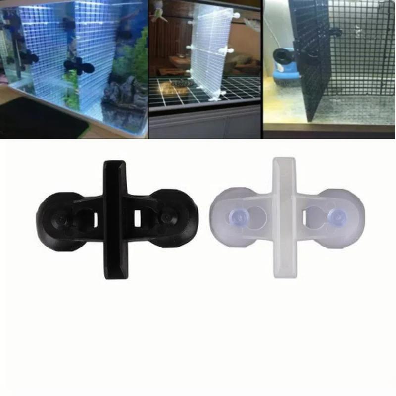 C 10 個新しい水族館隔離プレート魚タンク用ディバイダーク - Aquarium Fish Black のレビューと価格