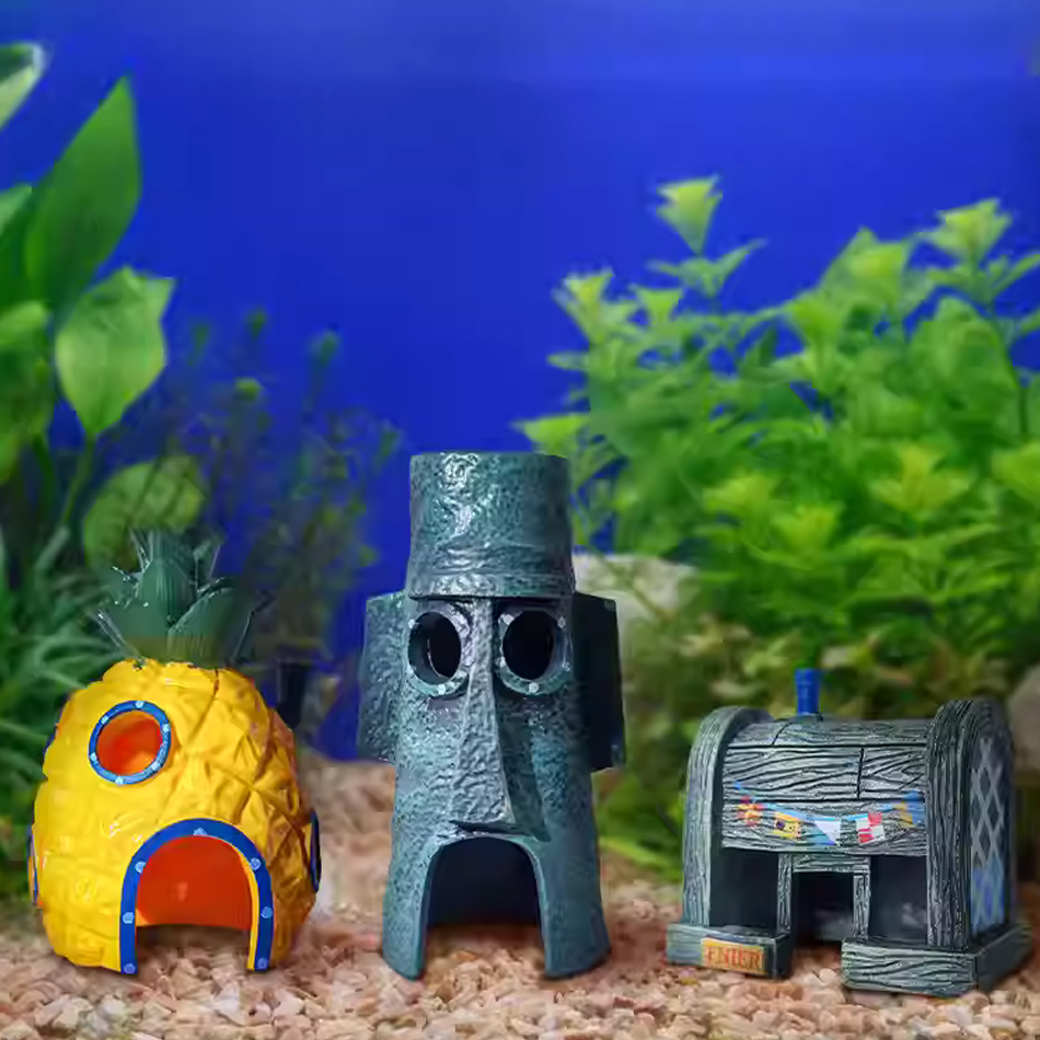 3個入り 漫画風水槽飾り キャラクタージュエリー シミュレー - Aquarium Fish Japan のレビューと価格