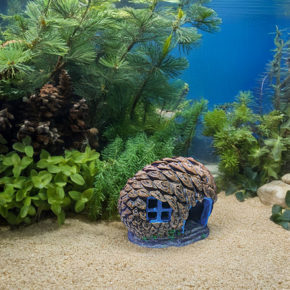 多用途の松ぼっくり水槽飾り、ユニークなデザインの水槽アクセサ - Aquarium Fish Unique のレビューと価格