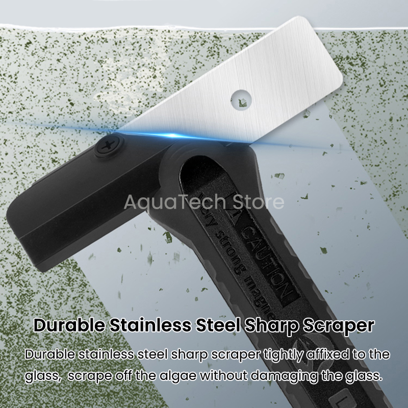 磁気水槽スクレーパー,家庭用スクラバー,ステンレス鋼の刃が付 - Algae Scraper Blade のレビューと価格