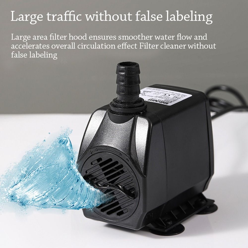 黒色水中ポンプ 超静音ミニ水槽フィルターポンプ 調整可能水中 - Aquarium Fish Black のレビューと価格