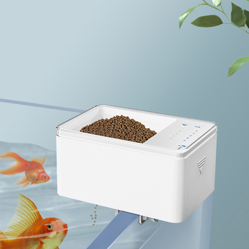 小魚自動給餌器スマート魚の餌箱タイミング定量水槽アクセサリー - Aquarium Fish Feeder Automatic のレビューと価格