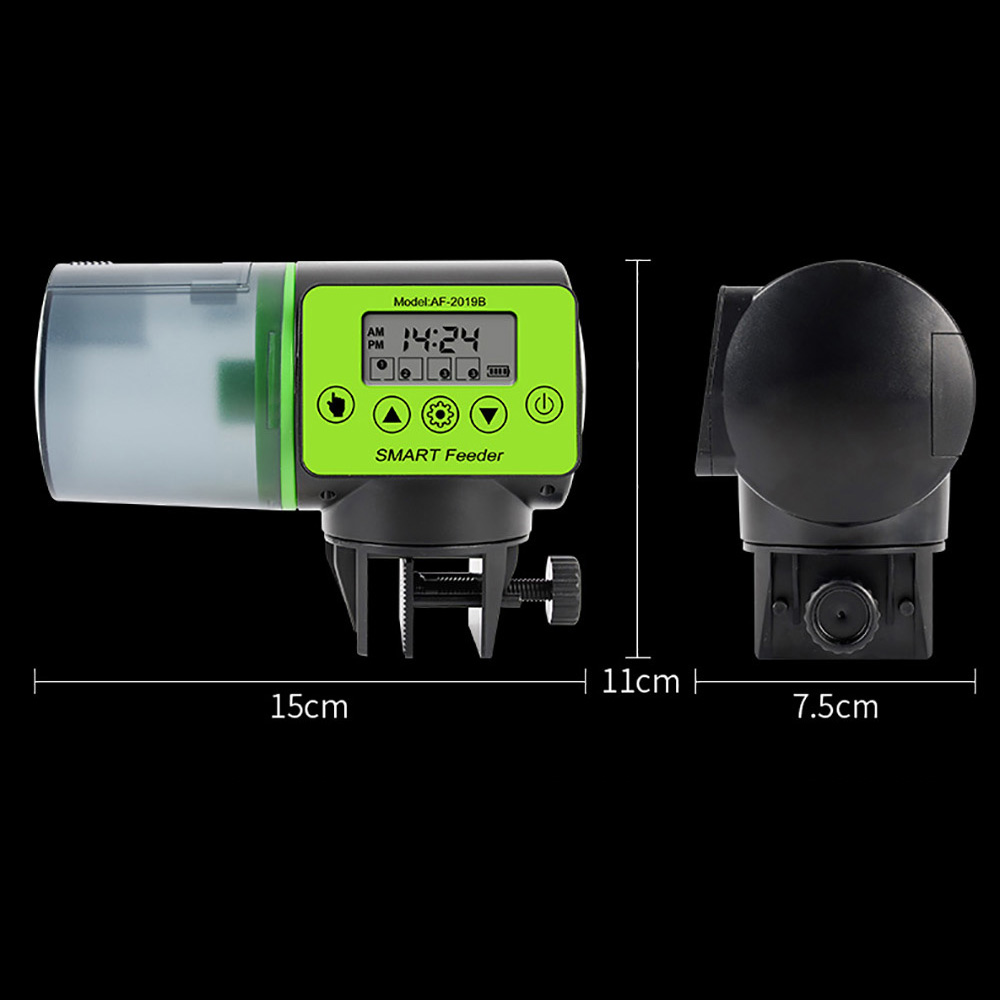 自動魚フィーダーデジタル水槽水族館フードディスペンサープラス - Aquarium Fish Feeder Automatic のレビューと価格