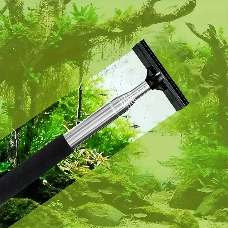 伸縮式水族館スクレーパーブラシ、水族館の掃除用多目的ツール、 - Algae Scraper Blade のレビューと価格