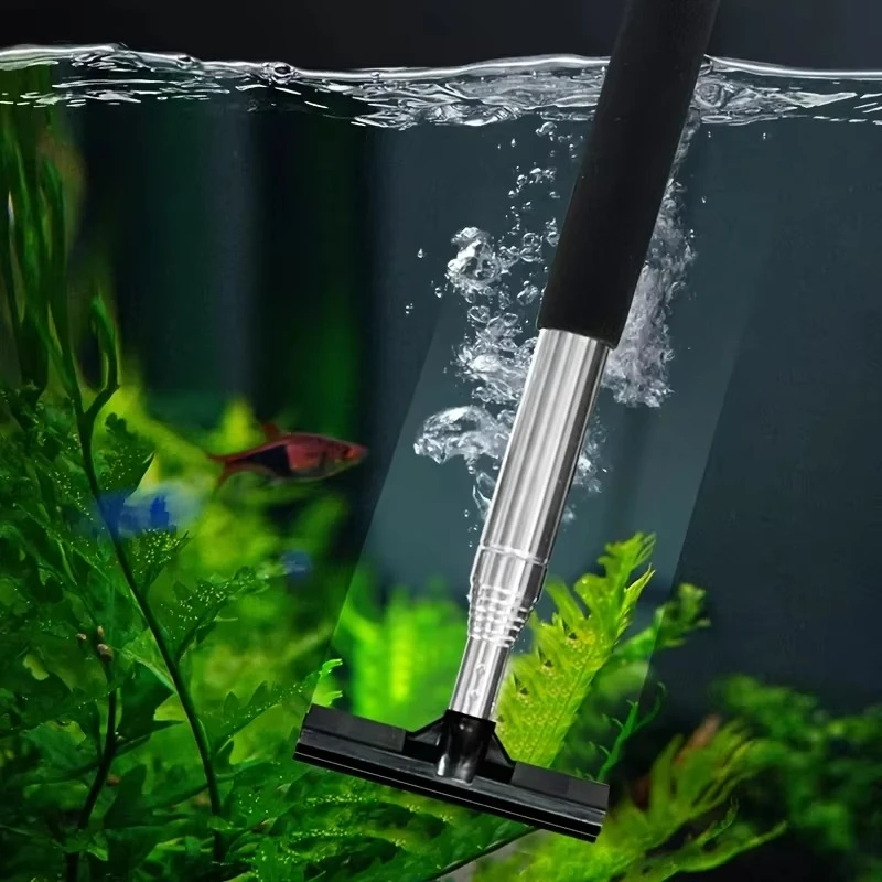 伸縮式水族館スクレーパーブラシ、水族館の掃除用多目的ツール、 - Algae Scraper Blade のレビューと価格