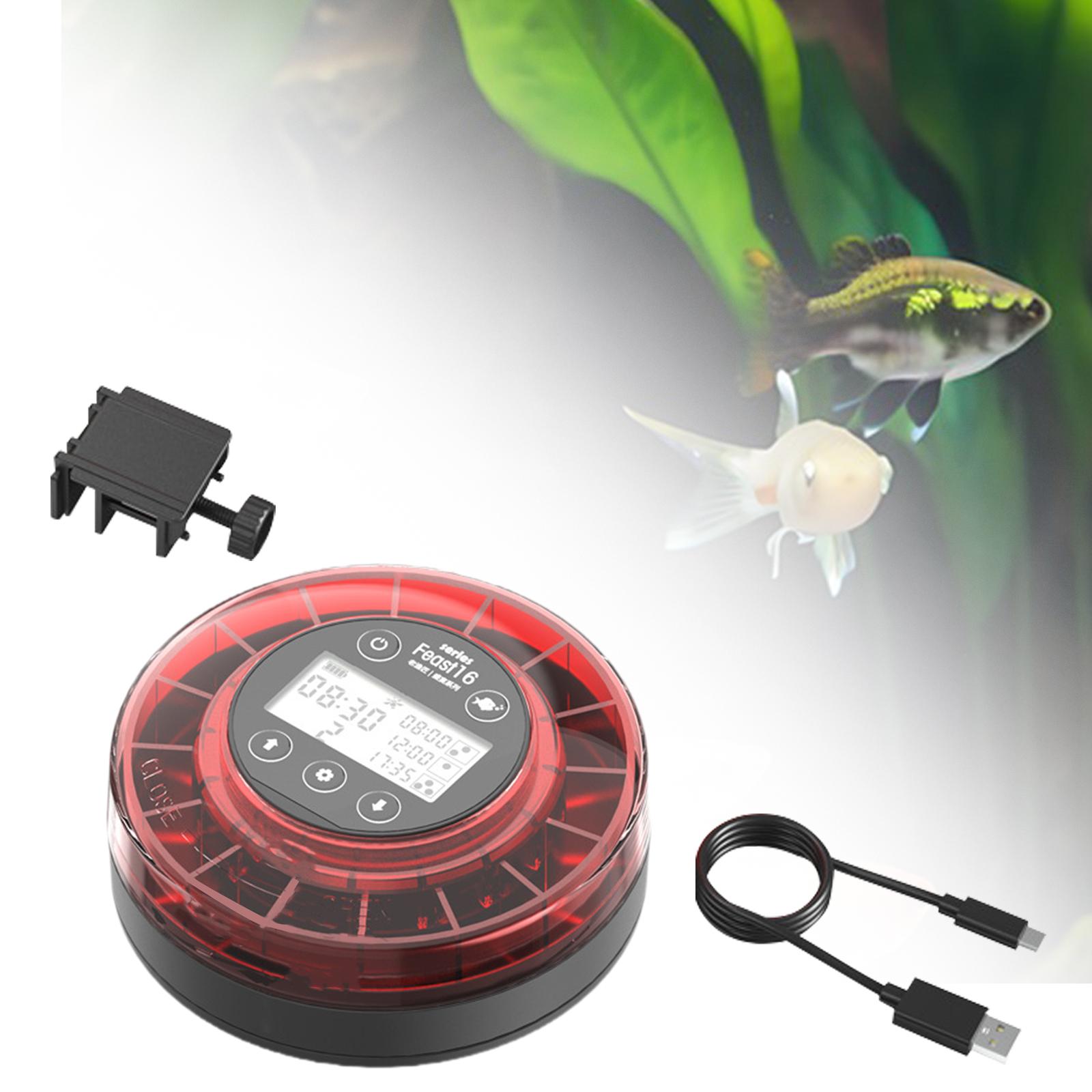 自動魚フィーダー ポータブル 取り外し可能な水槽フレークフー - Fish Food Flake のレビューと価格