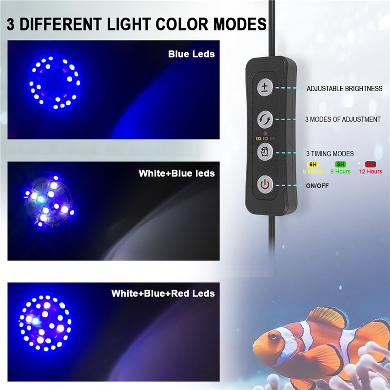 30 ワット水族館の水槽海水海水マリンサンゴ礁 LED と植 - Aquarium Fish Lamp のレビューと価格