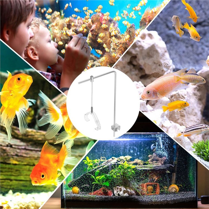 AB41-2個入り水槽ライトラックアルミブラケットクリップ付 - Aquarium Fish Lamp のレビューと価格