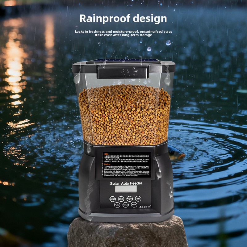 ジェバオソーラー鯉池屋外魚池大型水槽自動給餌器魚給餌機カスタ - Aquarium Fish Feeder Automatic のレビューと価格