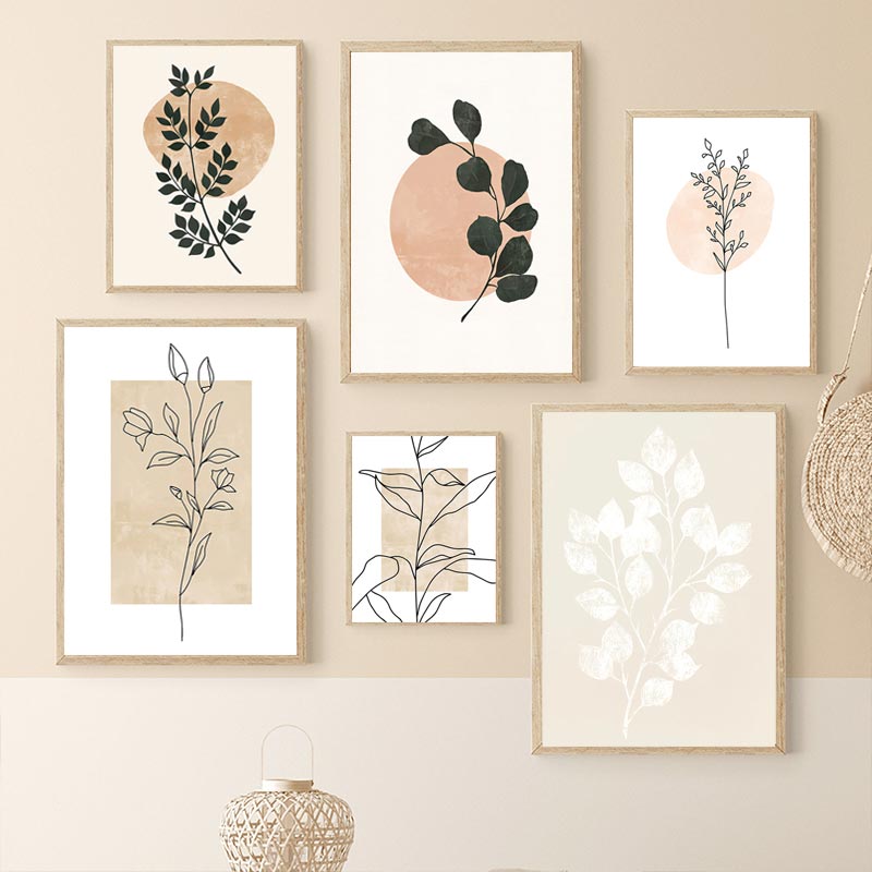ポスター,抽象的な絵画,葉の壁の芸術,家の装飾のための天然植 - Live Plant Fertilizer のレビューと価格
