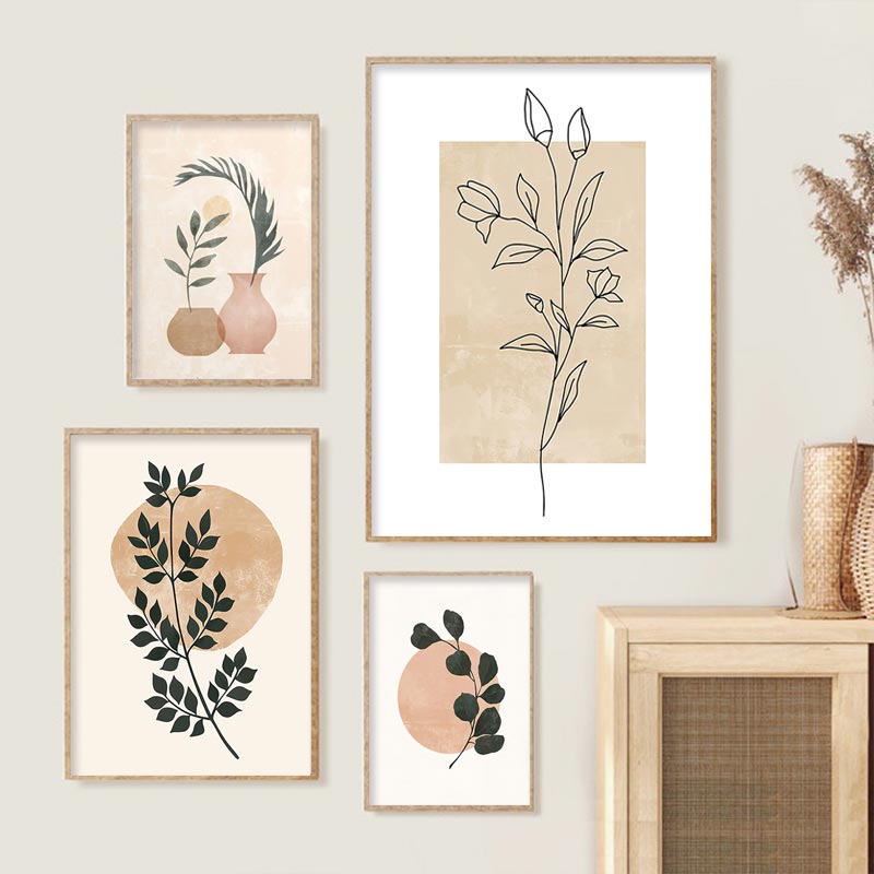 ポスター,抽象的な絵画,葉の壁の芸術,家の装飾のための天然植 - Live Plant Fertilizer のレビューと価格
