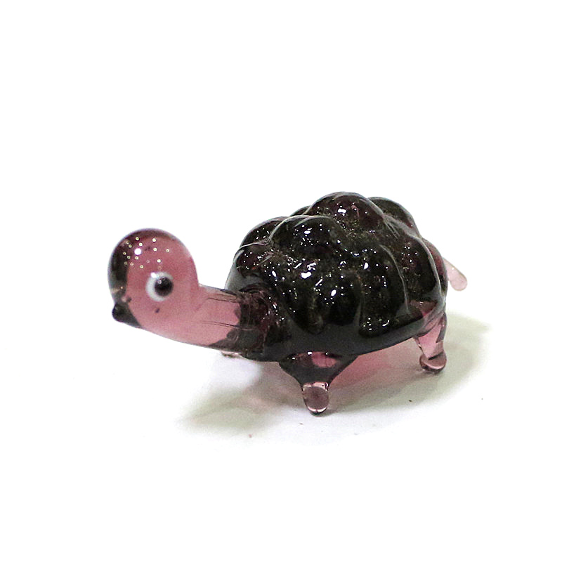 ミニウミガメの置物ガラス工芸品装飾品日本スタイルかわいい動物 - Aquarium Fish Japan のレビューと価格