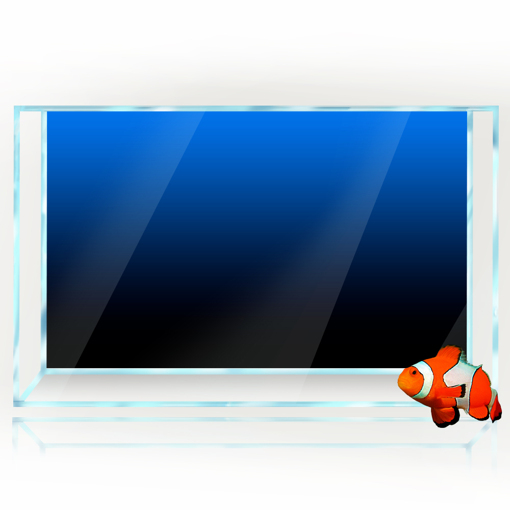 水槽の背景ステッカー黒、緑、青のグラデーションシンプルな印刷 - Aquarium Fish Black のレビューと価格