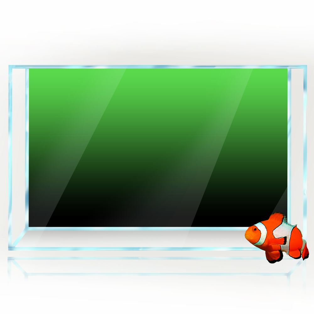 水槽の背景ステッカー黒、緑、青のグラデーションシンプルな印刷 - Aquarium Fish Black のレビューと価格