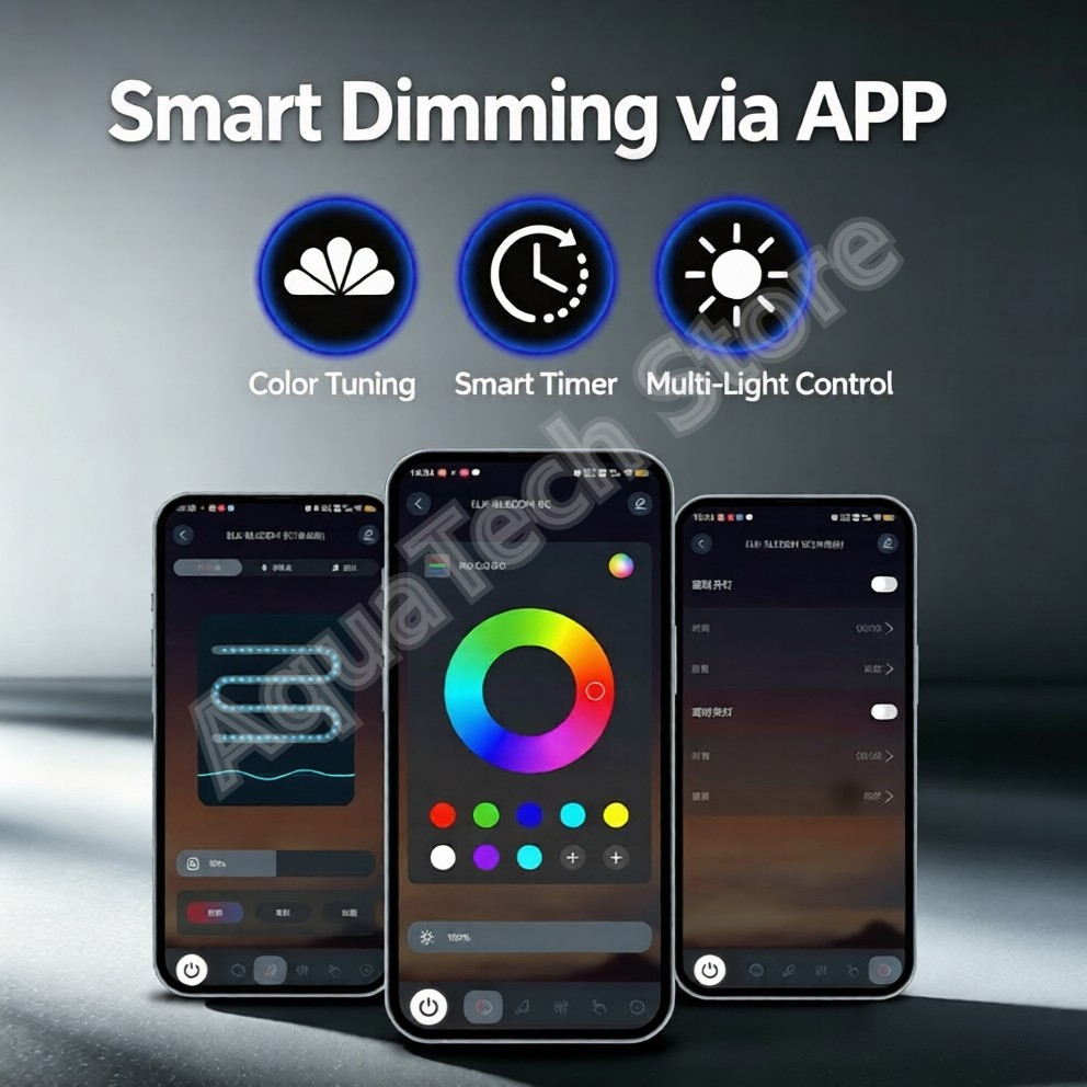 ANBOCHEN UFO RGB LED水槽ライト WiFi - Aquarium Fish App のレビューと価格