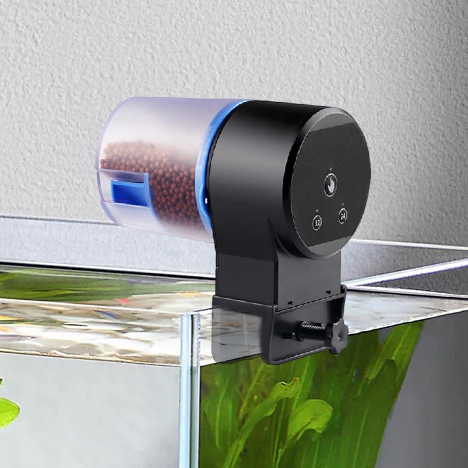 魚自動給餌器 調整可能な精密フードディスペンサー タイマー付 - Aquarium Fish Feeder Automatic のレビューと価格