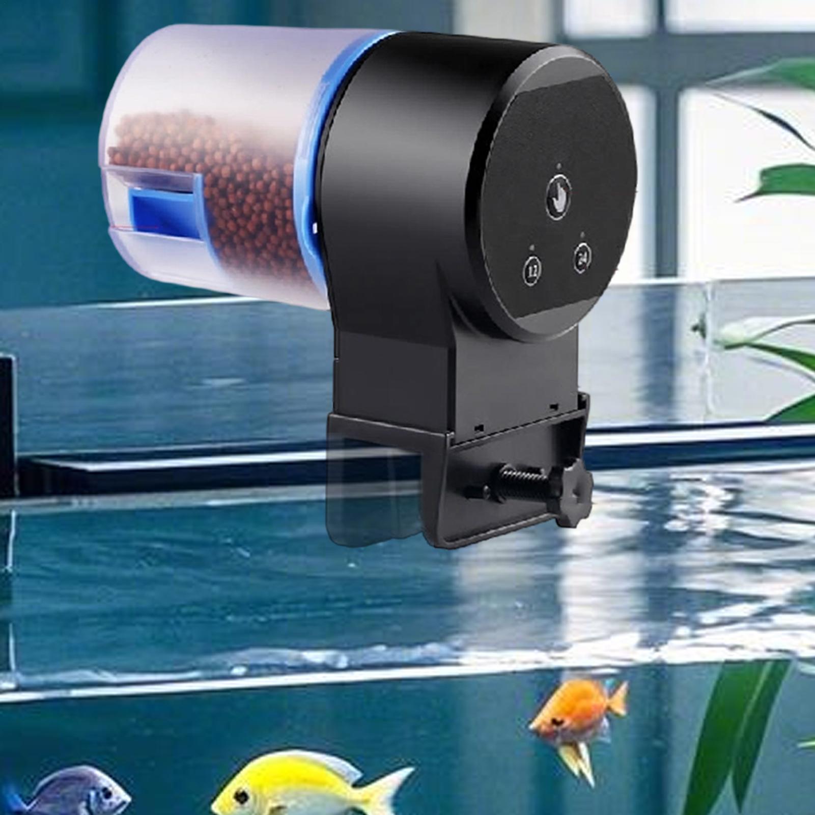 魚自動給餌器 調整可能な精密フードディスペンサー タイマー付 - Aquarium Fish Feeder Automatic のレビューと価格