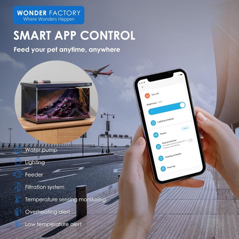 スマートアクアリウム、ガラス製水槽、自動清掃フィルター、デュ - Aquarium Fish App のレビューと価格