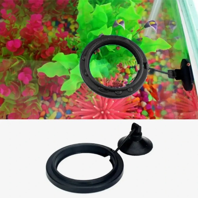 黒色水槽給餌リング水槽フローティングフードトレイフィーダー正 - Aquarium Fish Black のレビューと価格